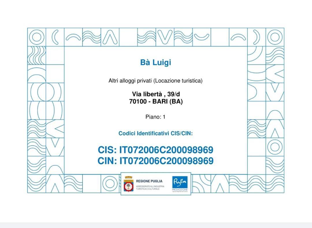 Ba Luigi Apartamento Bari Exterior foto